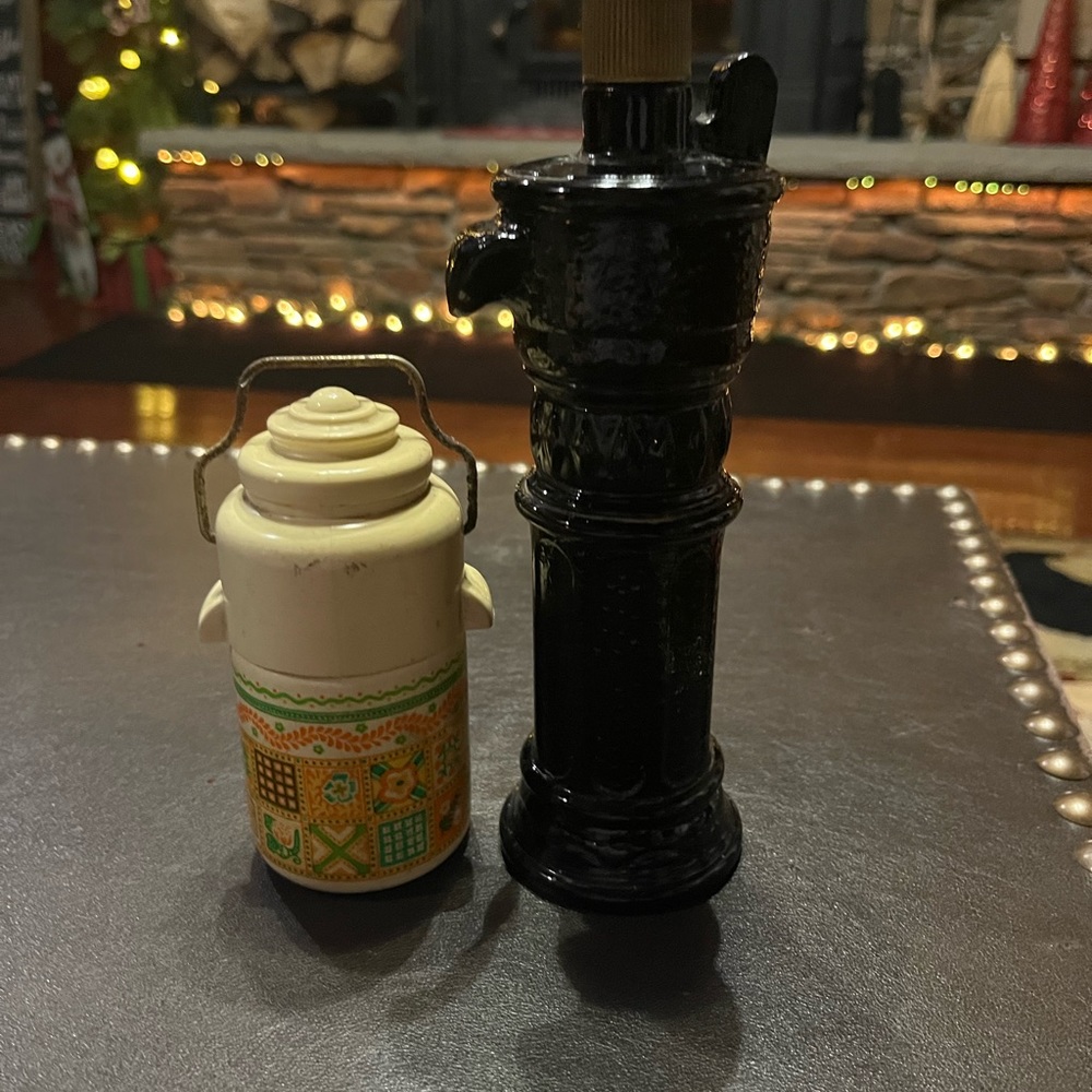 Avon Patchwork Cologne Mist Empty Bottle For Decoration & Water pump Hand Well